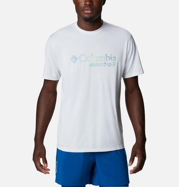 Columbia Trinity Trail T-Shirt White For Men's NZ8941 New Zealand